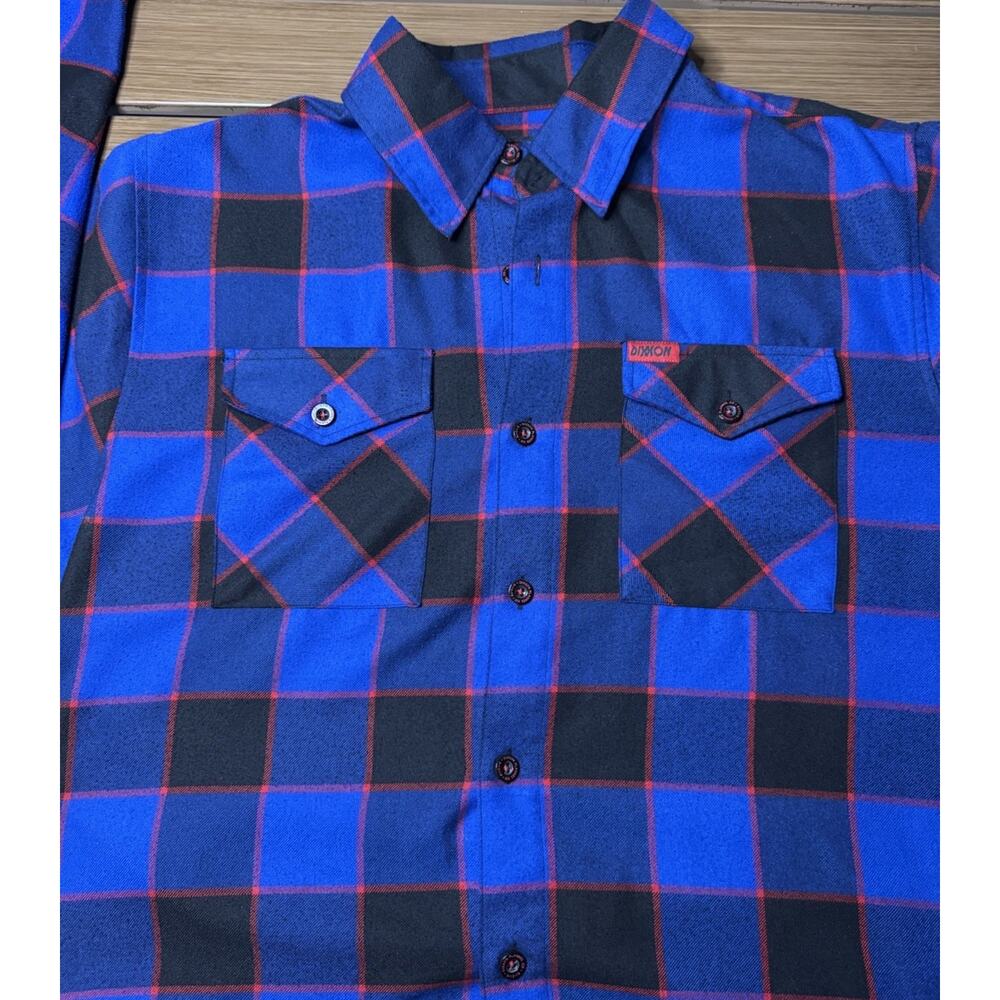 Dixxon Flannel Shirt Mens Large The Voorhees Blue Long Sleeve Halloween Horror - Picture 5 of 10